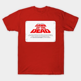 Dawn of the Dead VHS Label T-Shirt